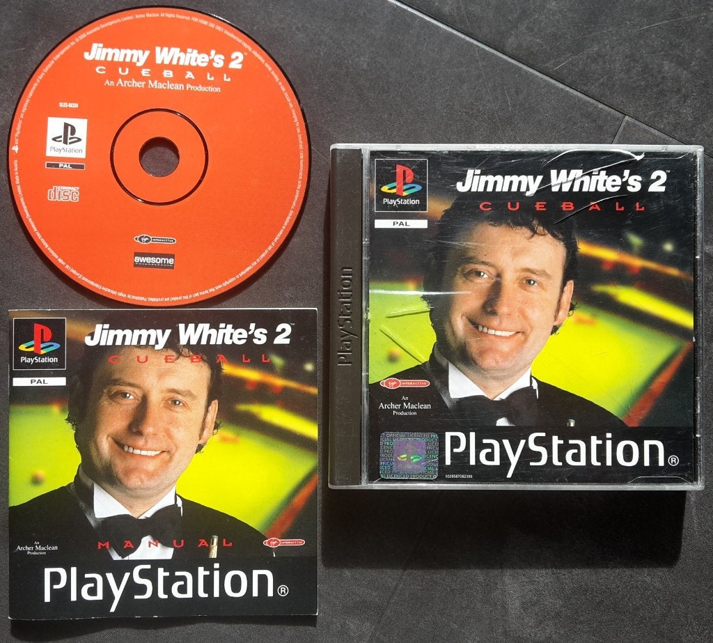 PS1 - Jimmy White's 2 Cueball - PlayStation 1, 1 speler, Racen en Vliegen, Ophalen of Verzenden, Zo goed als nieuw