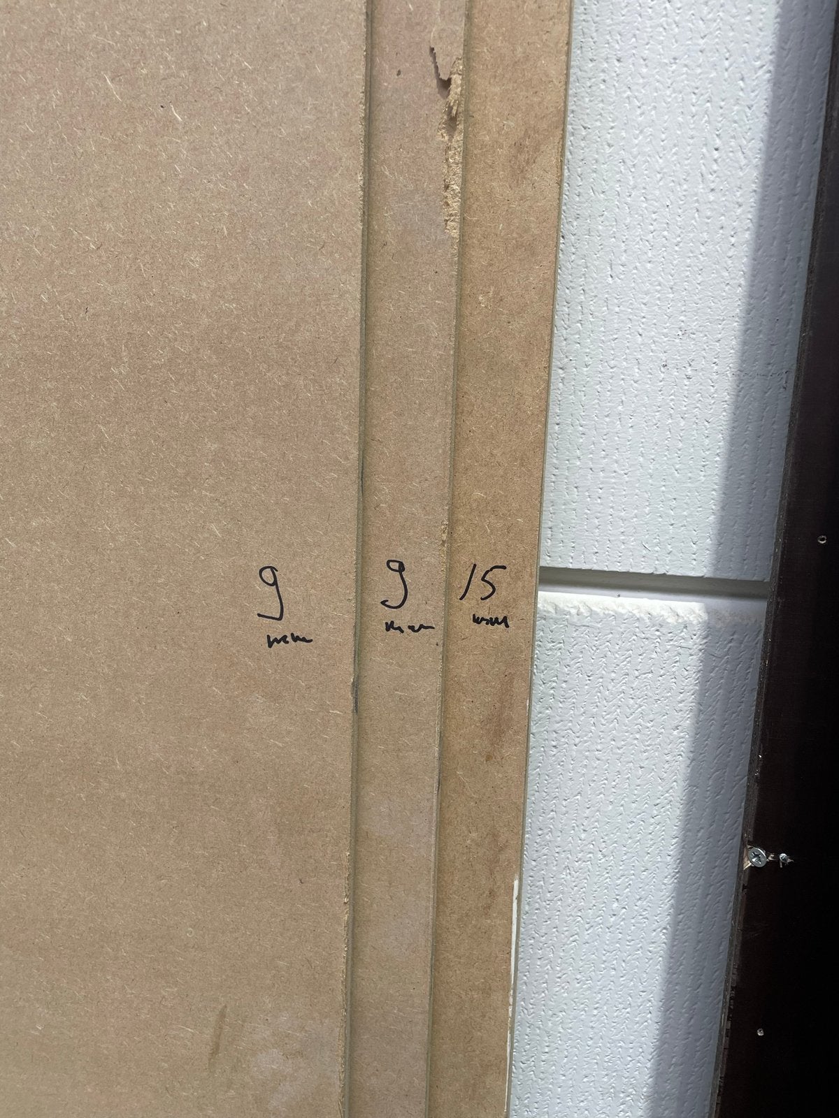 MDF platen 244x122 cm, ongegrond, Ophalen, Gebruikt, Overige materialen, Minder dan 20 mm