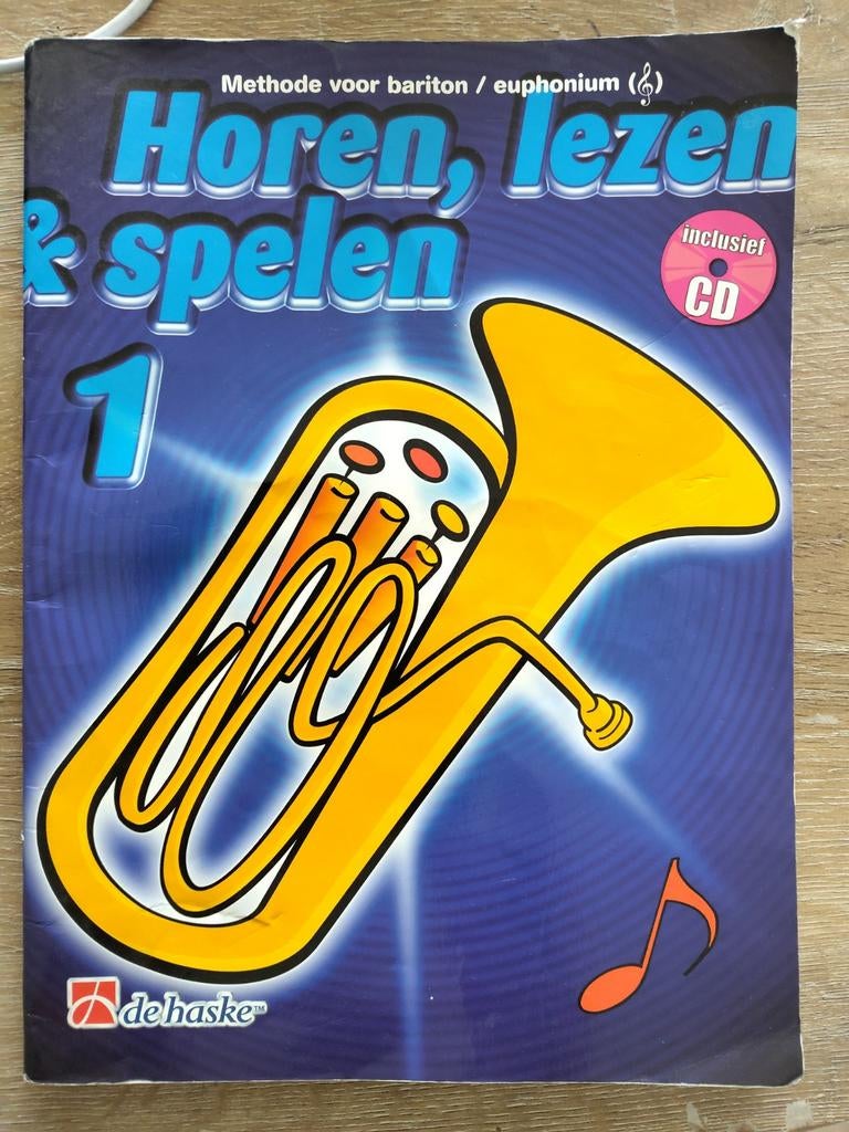 Horen, Lezen & Spelen 1 - Bariton/Euphonium (met CD), Gebruikt, Overige genres, Les of Cursus, Ophalen of Verzenden