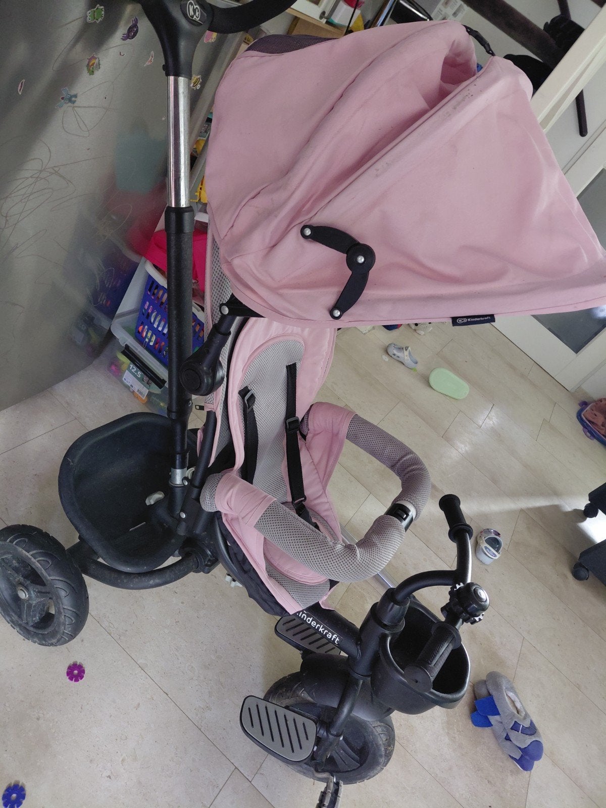 kinderfiets, Ophalen, Gebruikt