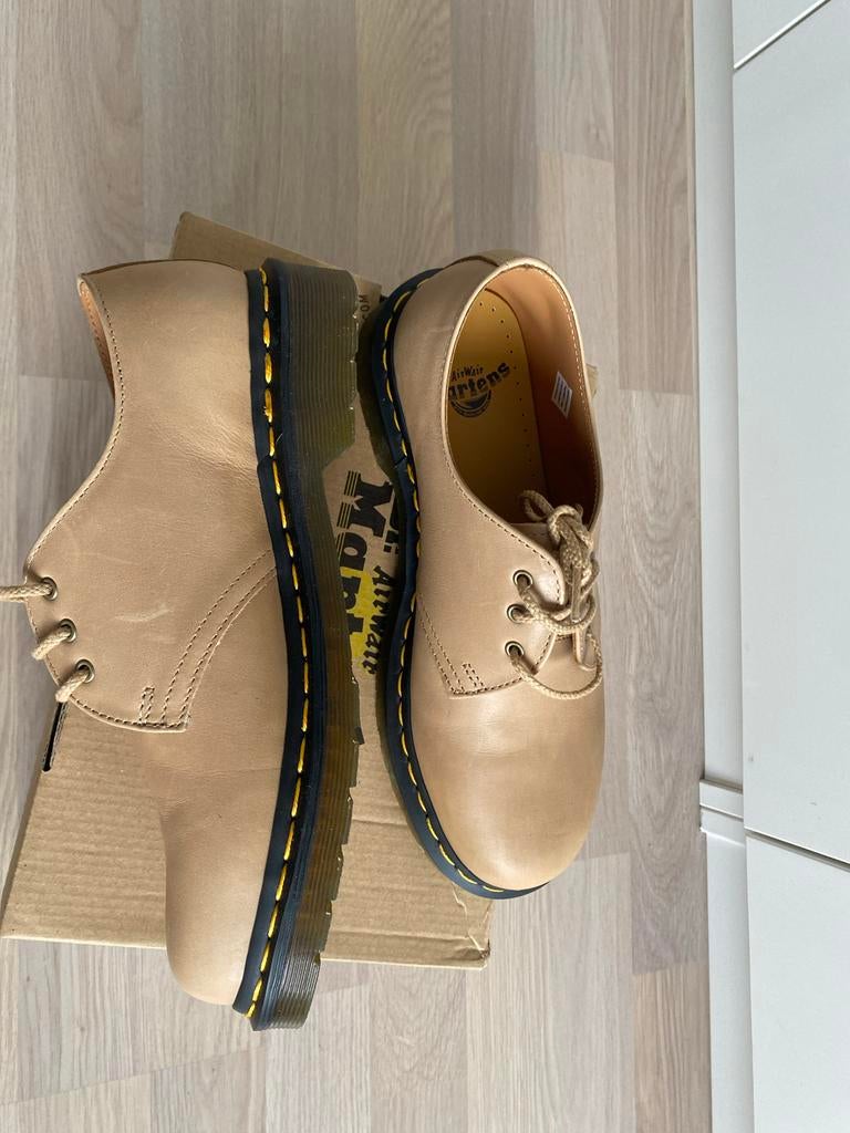 Dr. Martens 1461 Smooth Leather Schoenen Beige, Schoenen met lage hakken, Beige, Nieuw, Ophalen of Verzenden