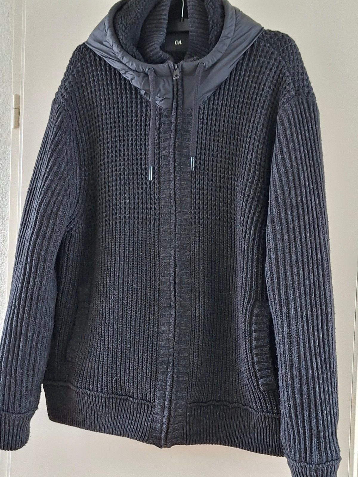 C&A Winterjas Heren - Maat 3XL - Donkergrijs Gebreid, Kleding | Heren, Overige maten, Zo goed als nieuw, Grijs, C&A