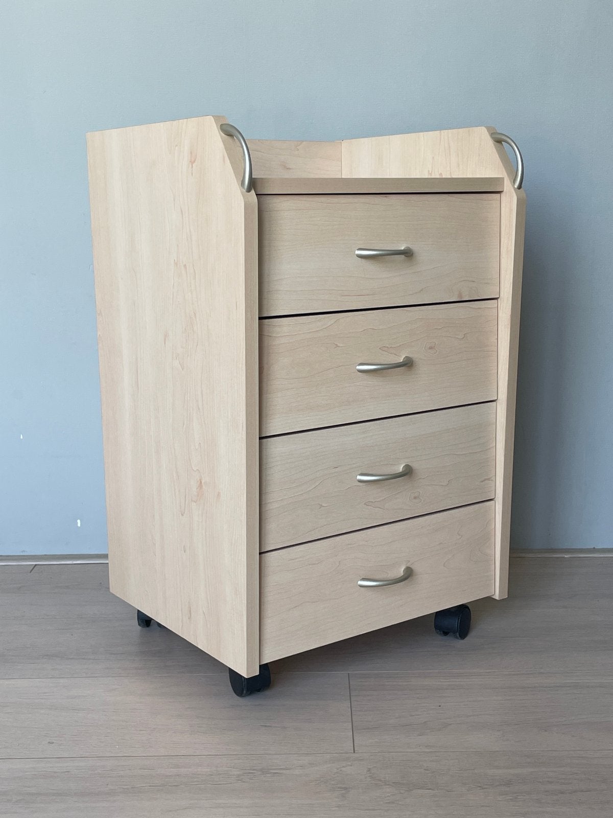 Houten ladekastje op wielen, Ophalen, Minder dan 50 cm, Gebruikt, Minder dan 100 cm