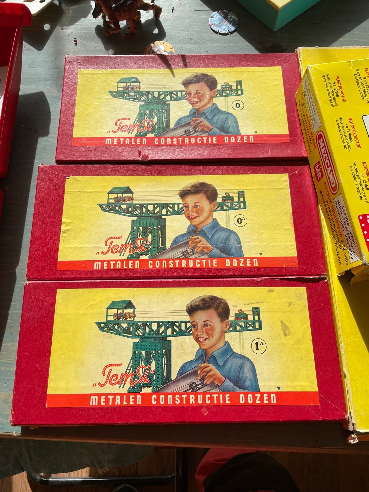 Vintage Temsi en Meccano Metaal Constructie Dozen, Ophalen of Verzenden, Gebruikt, Overige merken