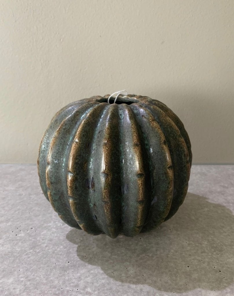 H. Skjalm P vase kansas green nieuw twv € 26,50, Overige kleuren, H. Skjalm, Nieuw, Ophalen of Verzenden