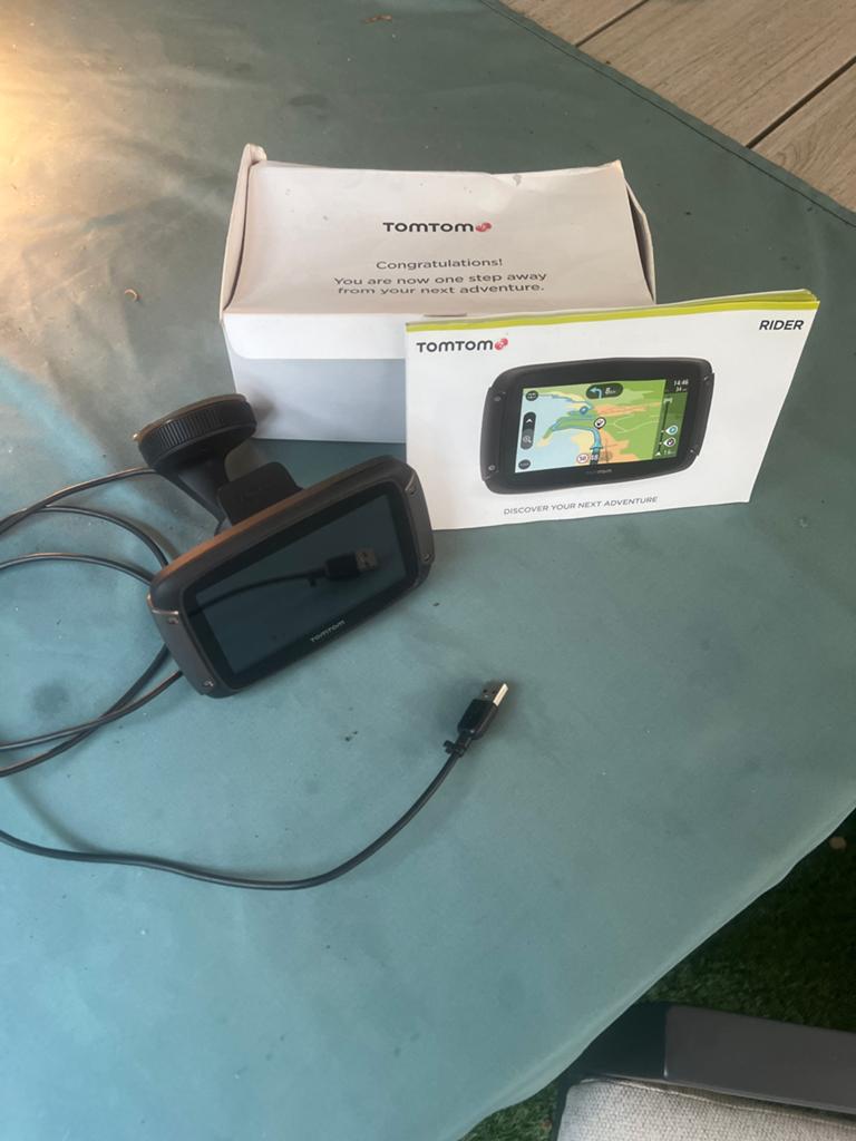 TomTom Rider GPS - 12 cm scherm, Europa kaarten, Ophalen of Verzenden, Zo goed als nieuw