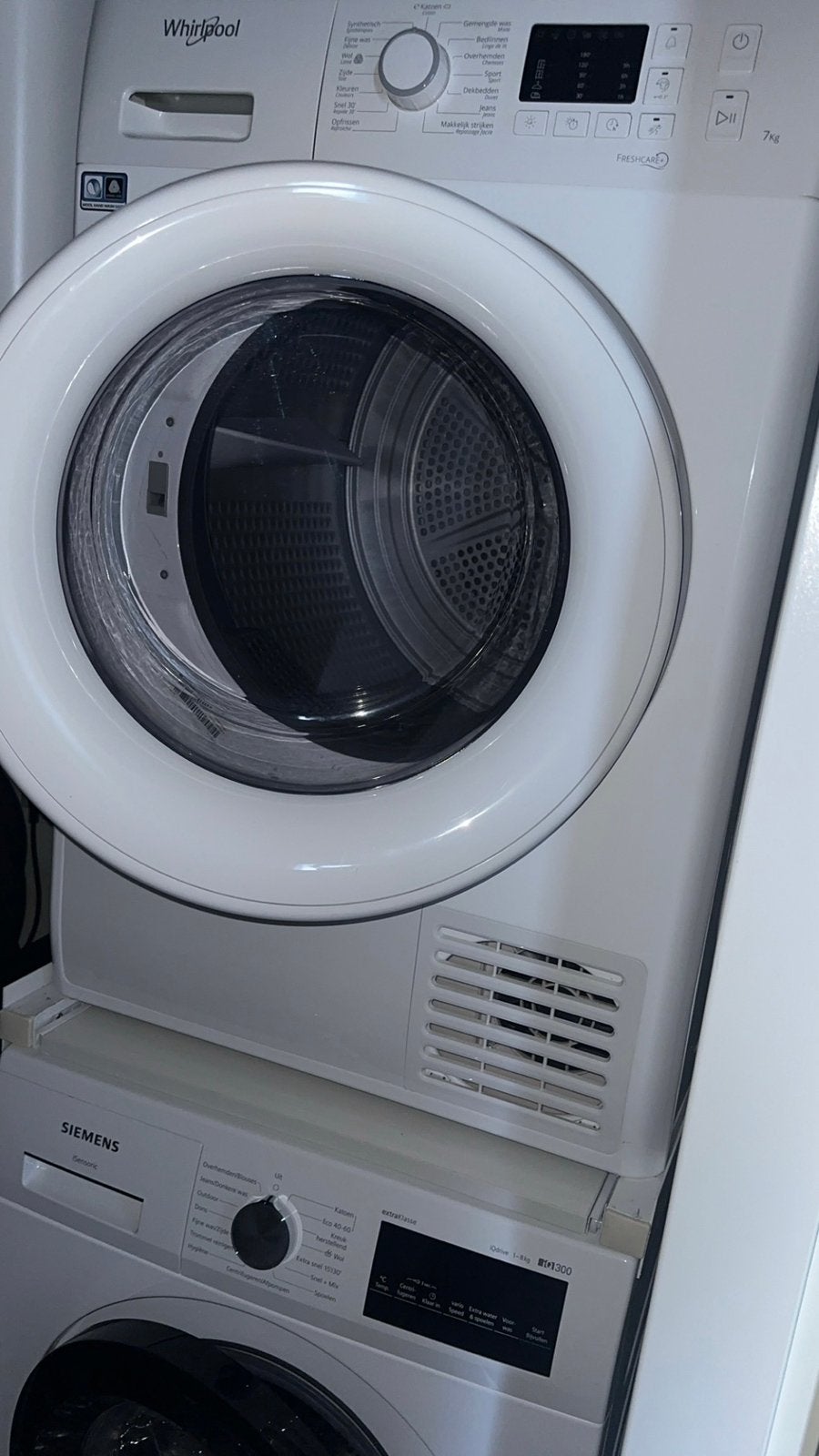 Whirlpool droger, Ophalen, Gebruikt, Condens, 85 tot 90 cm