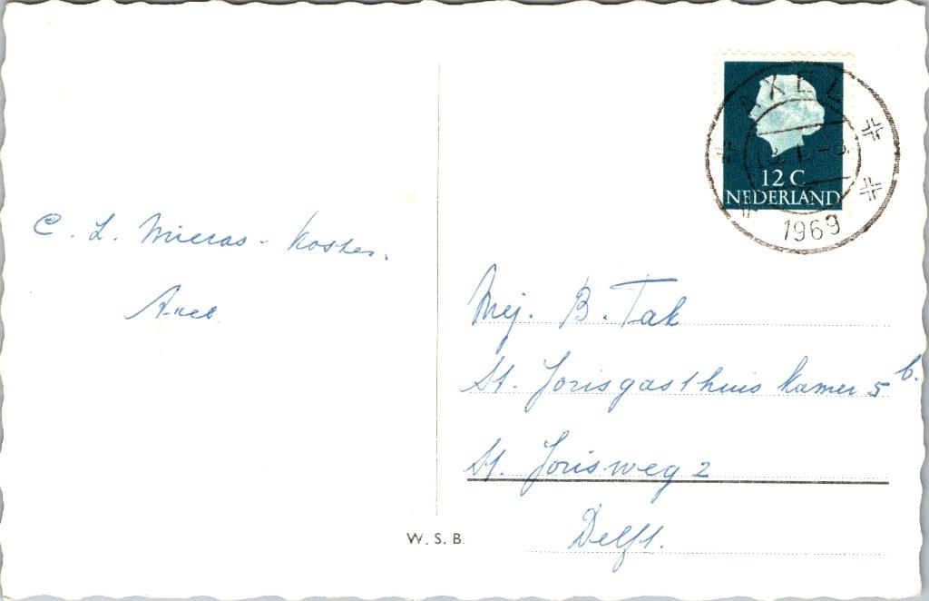 Axel - 12 ansichtkaarten, Verzamelen, Ansichtkaarten | Nederland, Verzenden, 1960 tot 1980, Gelopen, Zeeland