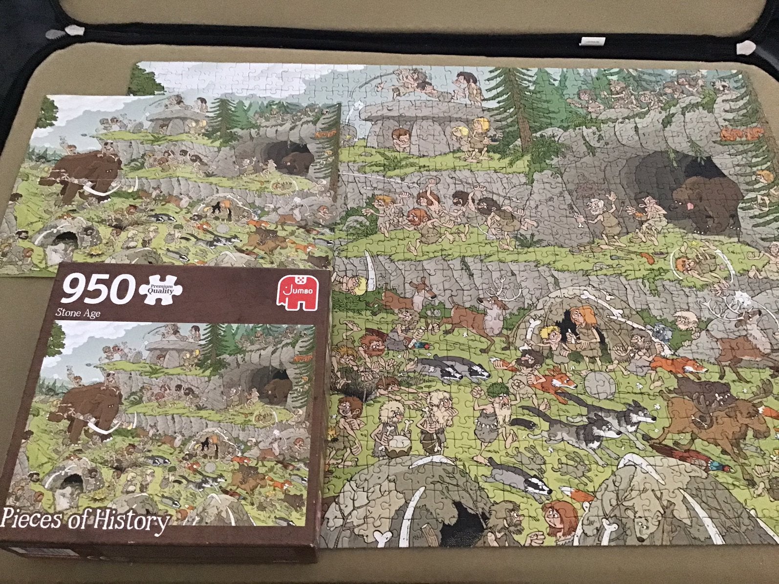 Jumbo puzzel Pieces of Historie/ Stone Age / 950 stukjes, Hobby en Vrije tijd, Denksport en Puzzels, Ophalen of Verzenden, 500 t/m 1500 stukjes