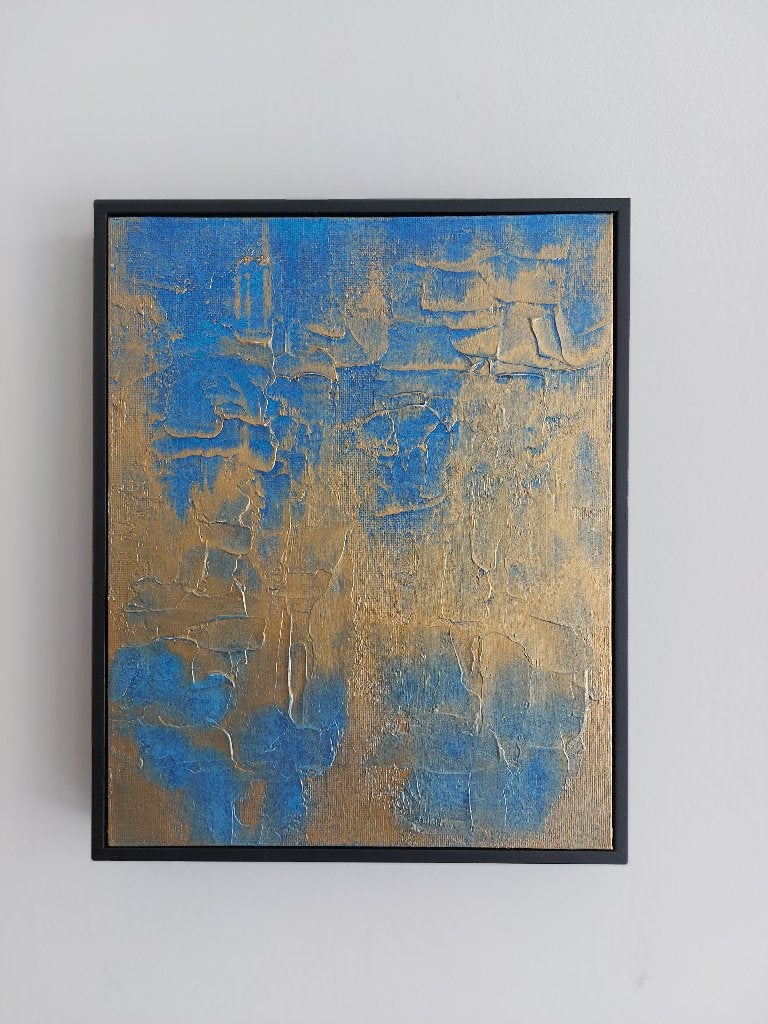 Schilderij Handmade "Goudader", Ophalen of Verzenden