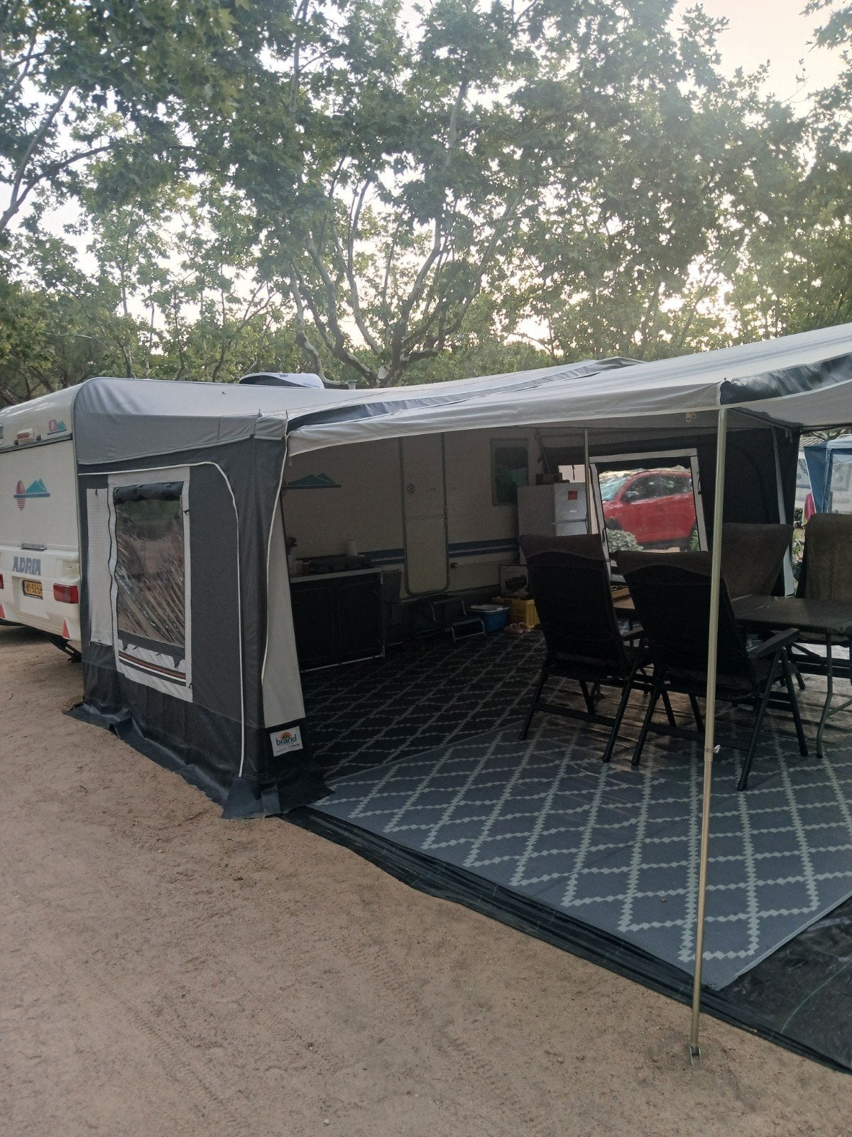 brand voortent en luifel omloopmaat 950 maat13  zgan, Caravans en Kamperen, Ophalen of Verzenden, Zo goed als nieuw, Ten Cate All Season 240g/m2