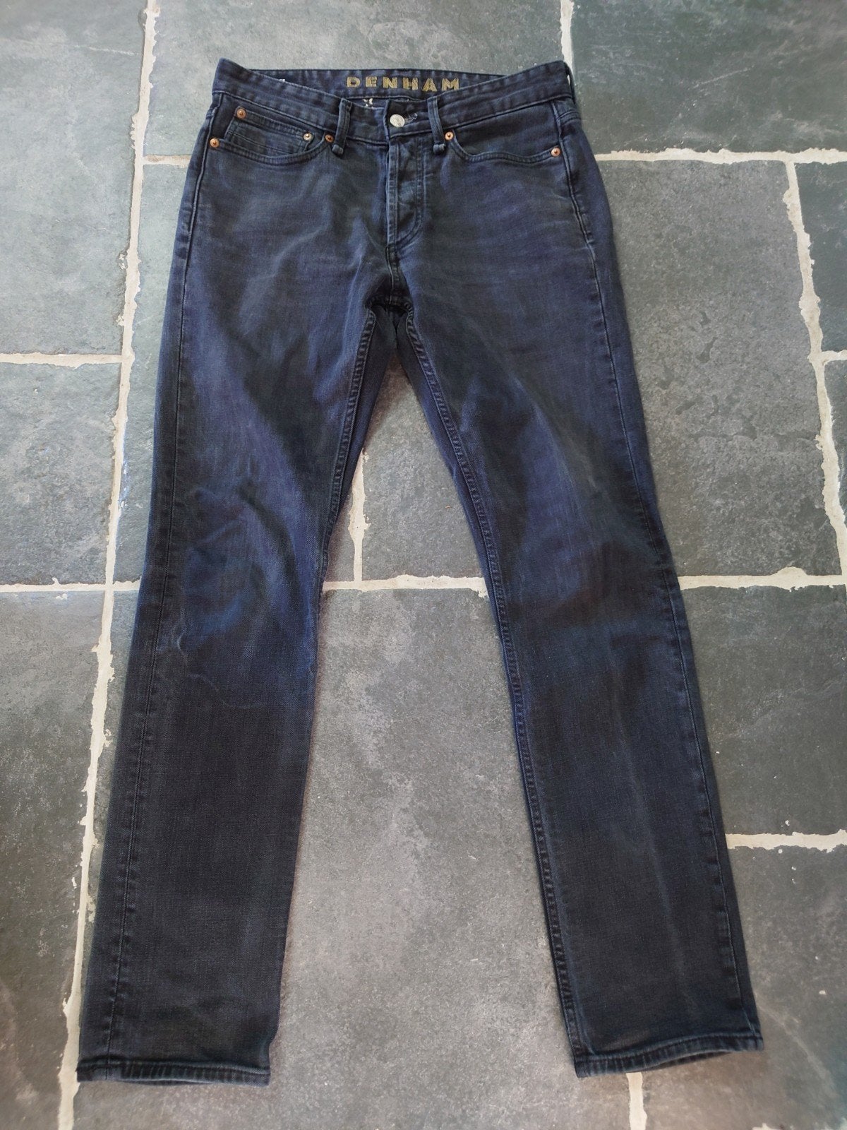 Denham GOUDEN SCHAAR!, RIDGE, Straight Fit, W29 L32, Rob2932, W32 (confectie 46) of kleiner, Ophalen of Verzenden, Zo goed als nieuw