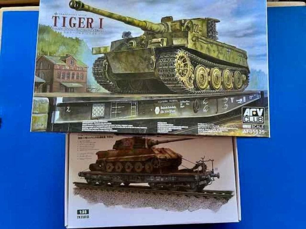 AFV TIGER & SSYMS wagon Transport set 1/35, Tank, Italeri, Verzenden, 1:32 tot 1:50