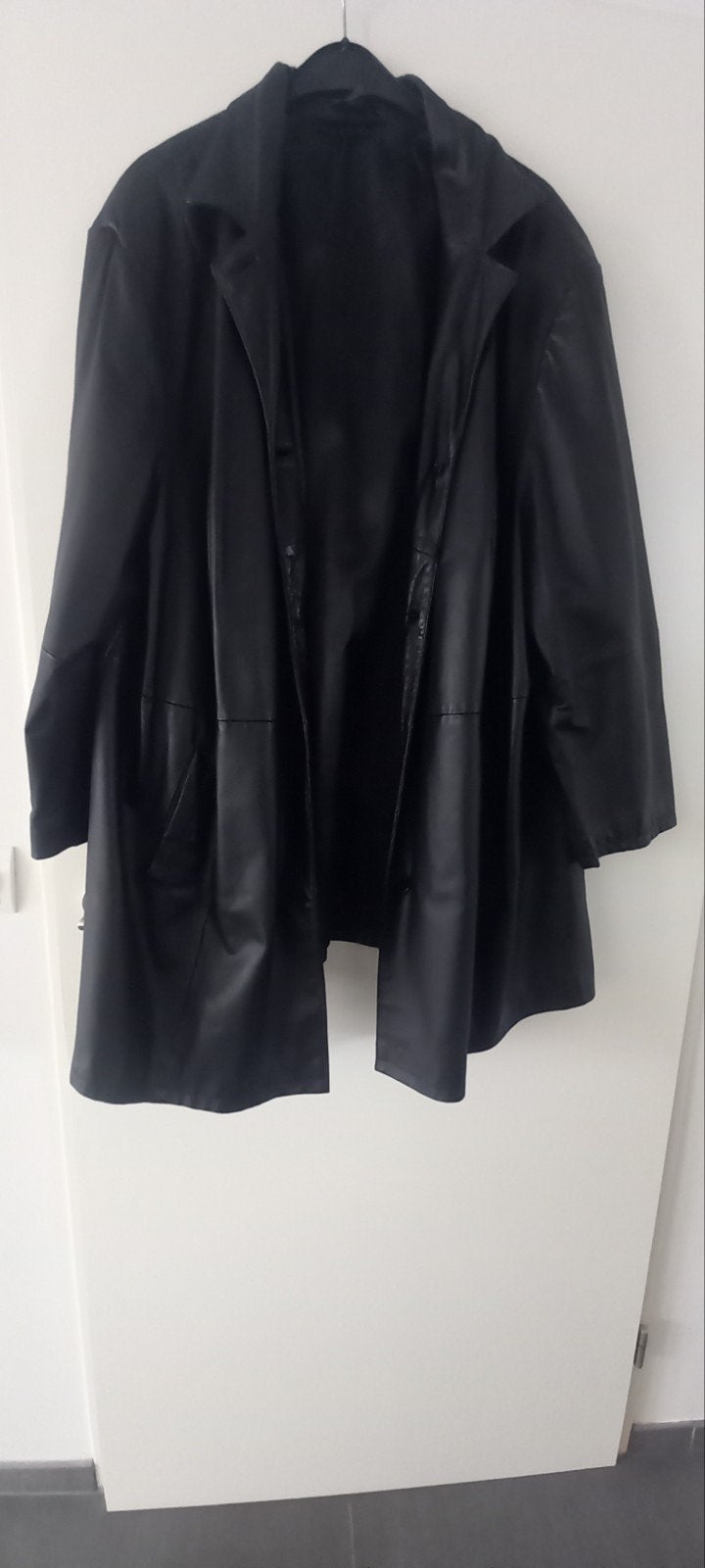 Zwarte leren jas - Maat 56, Ophalen of Verzenden, Gedragen, Maat 46/48 (XL) of groter, Zwart