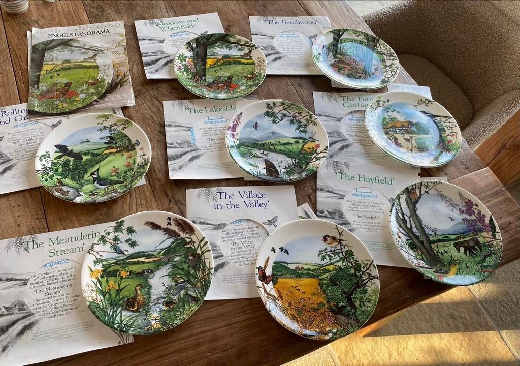 8 Wedgwood Bradex Borden - Engelse Country Scènes 1987-1989, Ophalen of Verzenden