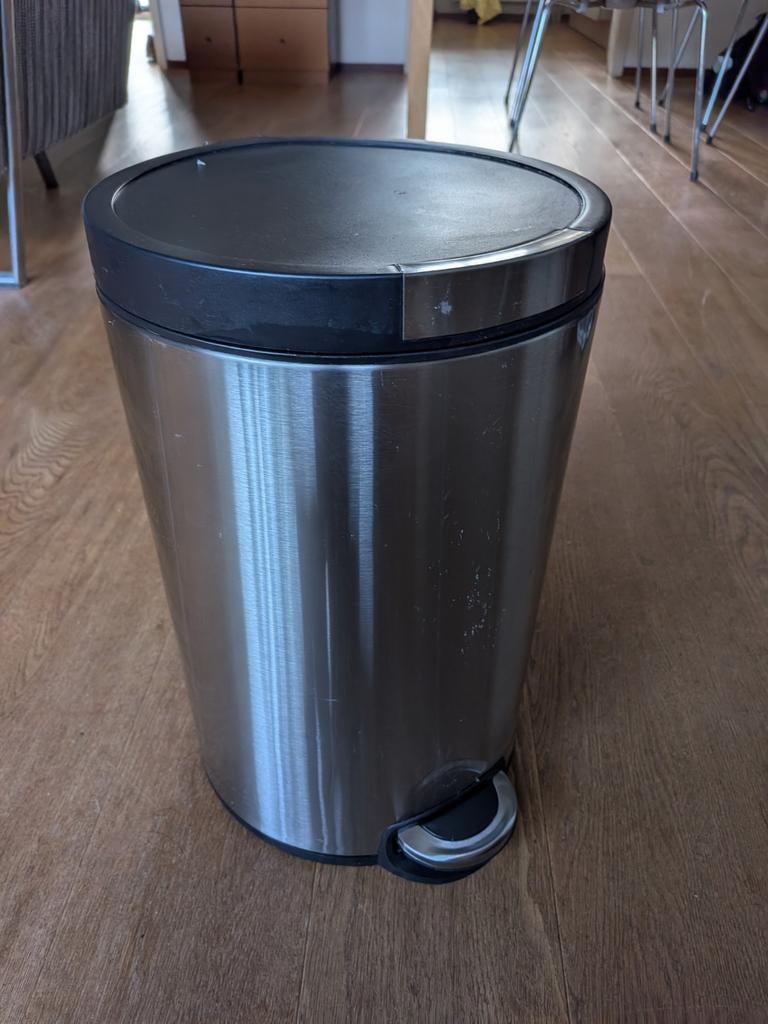 EKO Artistic Pedaalemmer 12L - RVS, Ophalen, Gebruikt, Rvs, Minder dan 50 cm