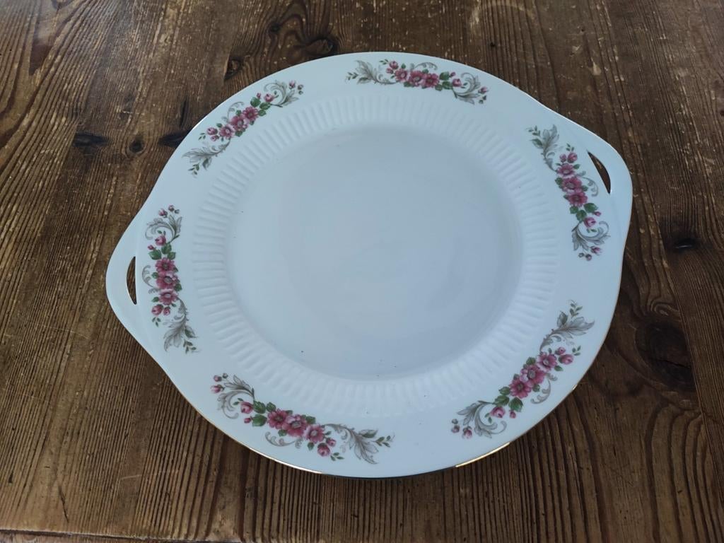 Vintage Serveerschaal met Bloemenmotief, Antiek en Kunst, Antiek | Schalen, Ophalen of Verzenden