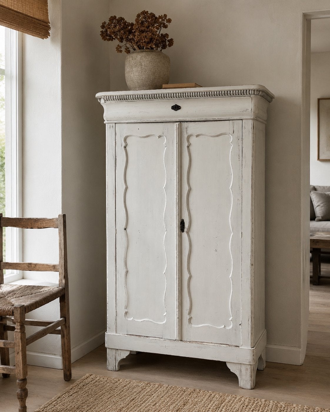 Mooie Biedermeier meidenkast | antiek | hang/leg, Ophalen, 50 tot 100 cm, Zo goed als nieuw, 150 tot 200 cm