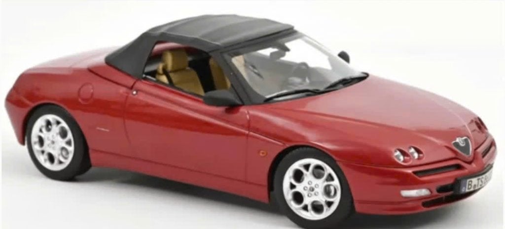 Alfa Romeo Spider 1999 ROOD met. schaal 1/18 NOREV R. 187854, Verzenden, Nieuw, Auto, Norev