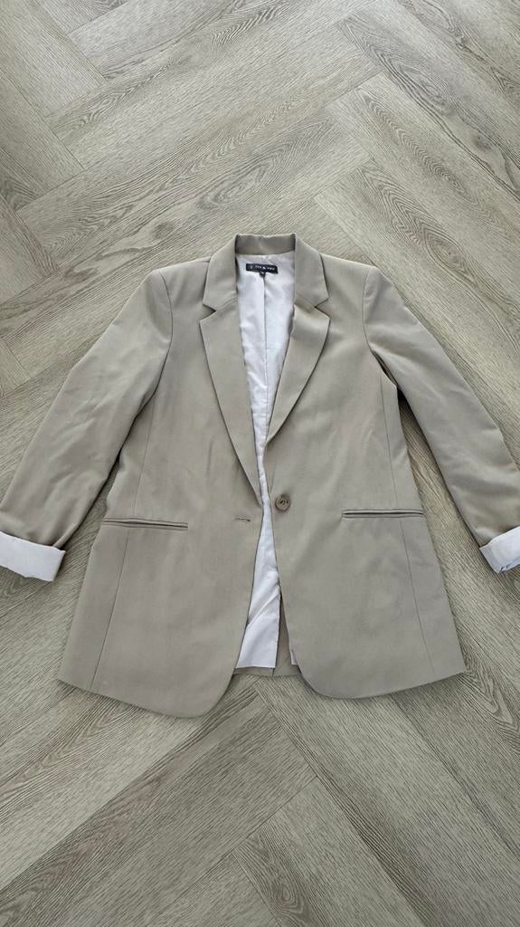 Ivy & you beige blazer maat 36, gevoerd, Beige, Ophalen of Verzenden, Jasje, Maat 36 (S)