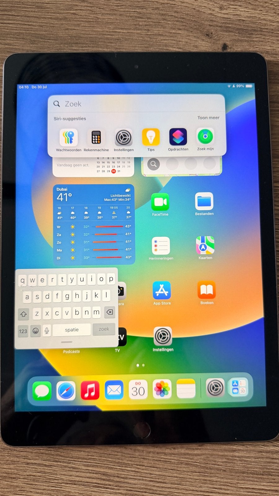 Apple iPad 7e generatie 32 GB met nieuwe case, 10 inch, 32 GB, Apple iPad, Ophalen of Verzenden