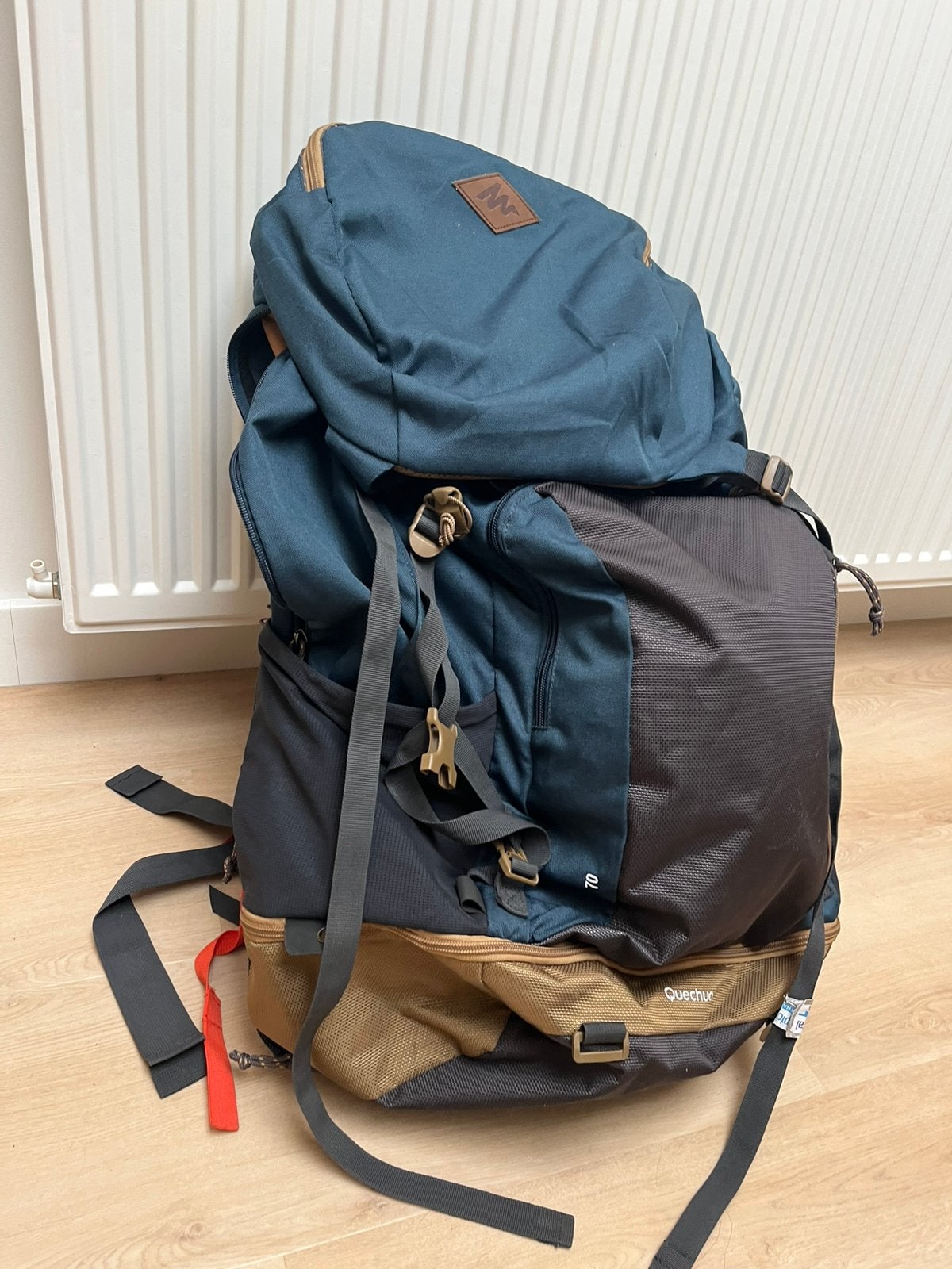 Backpack Quecha 70L, Ophalen, Zo goed als nieuw, Rugzak