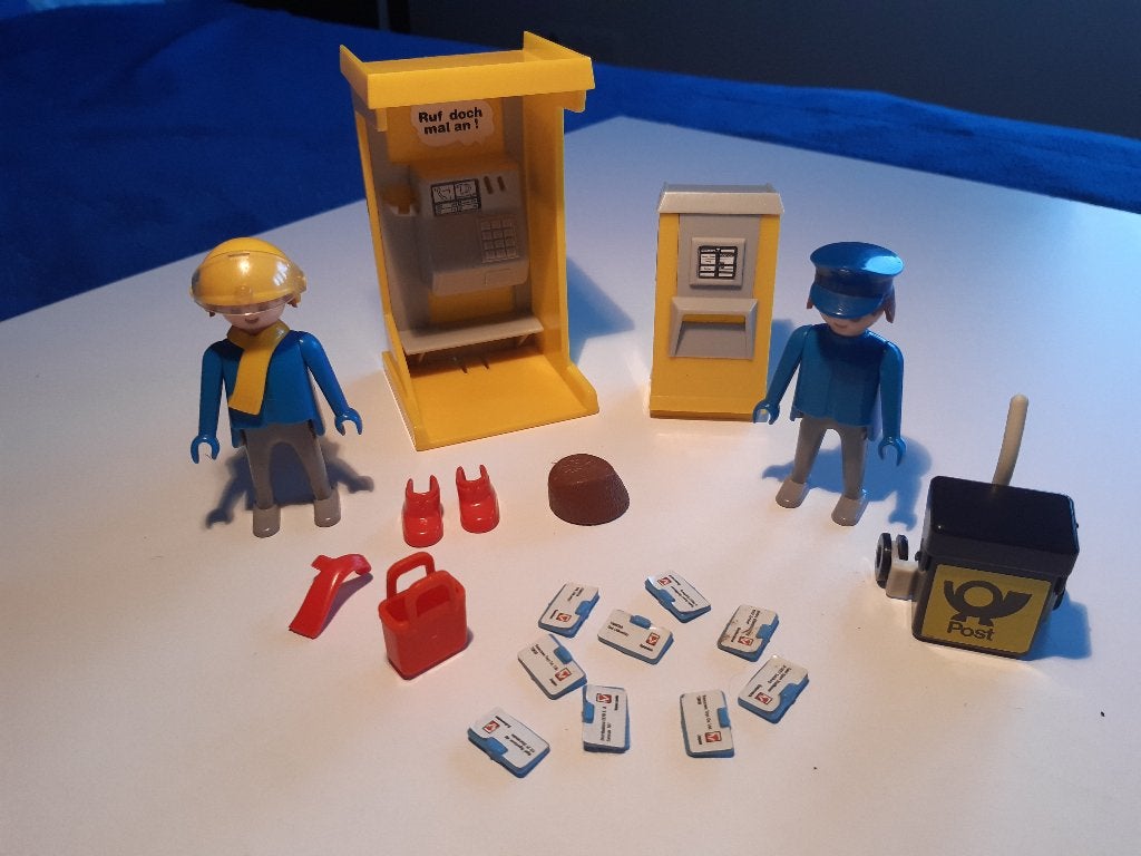 Playmobil 3231 Telefooncel en postbode PTT. Onderdelen., Gebruikt, Losse onderdelen, Overige typen, Ophalen of Verzenden