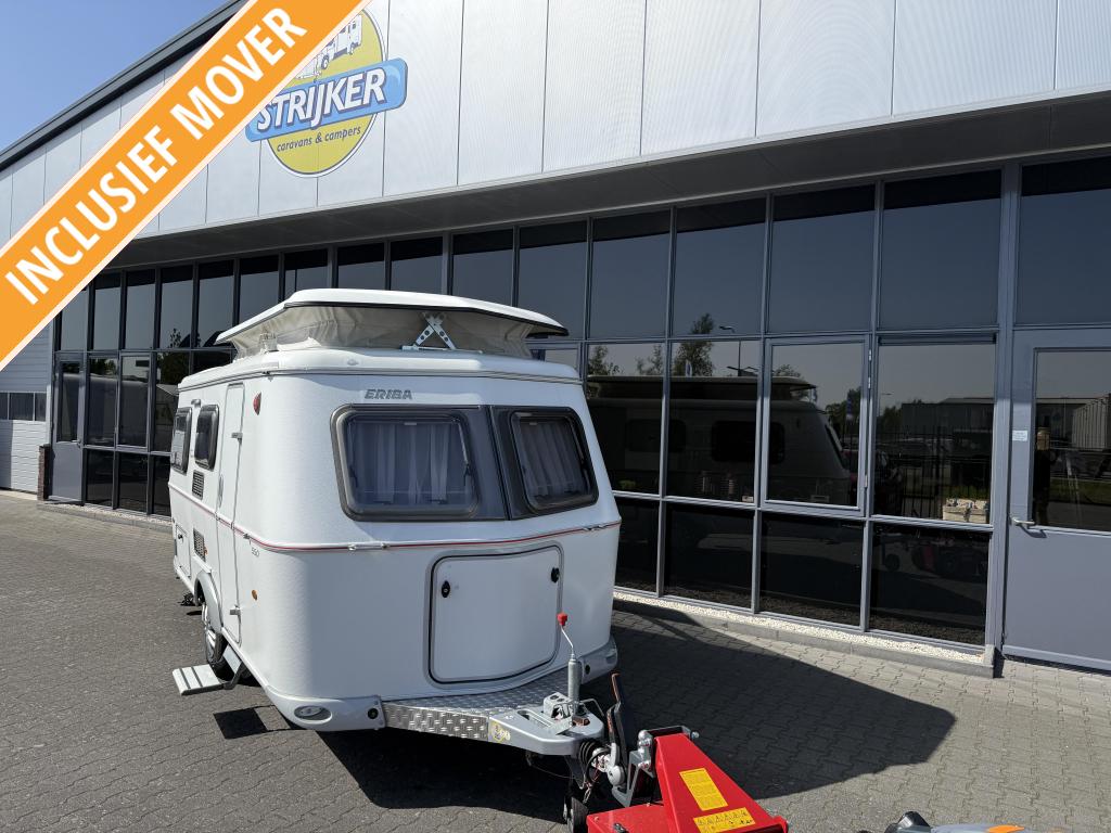 Eriba Touring Troll 550 GT Vast Bed 198cm + Zit + WC BJ 2019, Caravans en Kamperen, Caravans, Bedrijf, 750 - 1000 kg, 5 tot 6 meter