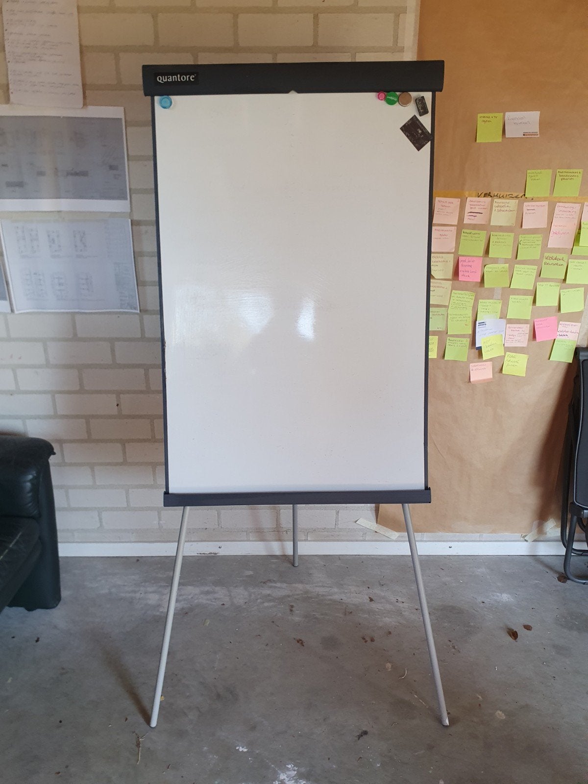 Whiteboard magnetisch, Ophalen