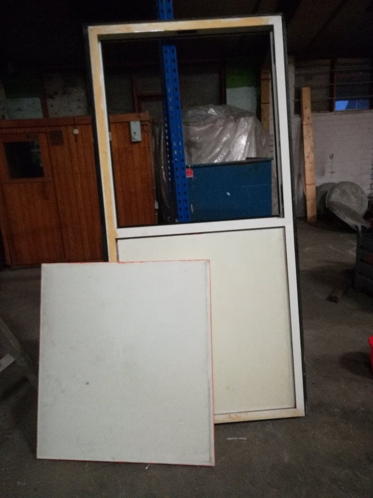 Gebruikt kunststof raamkozijn, Ophalen, Kunststof, 75 tot 150 cm, Raamkozijn