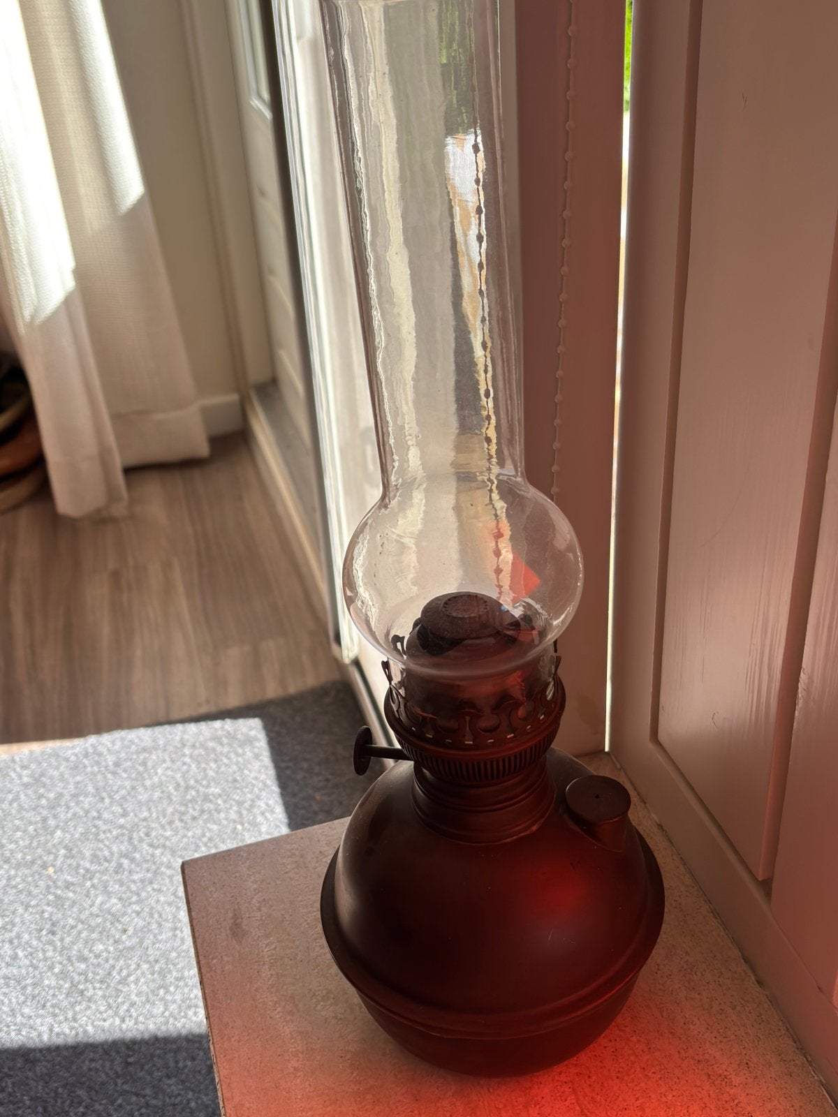 Olielamp, Ophalen