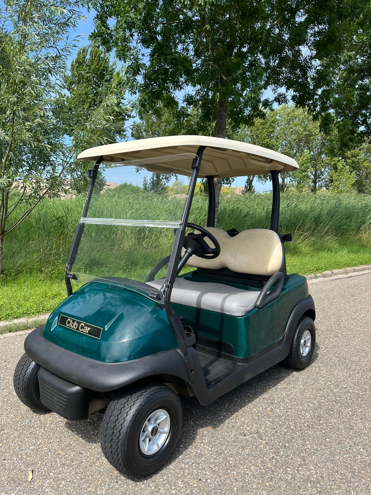 Electrische golfkar clubcar met splinternieuwe accupakket, Ophalen, Zo goed als nieuw, Golfkar