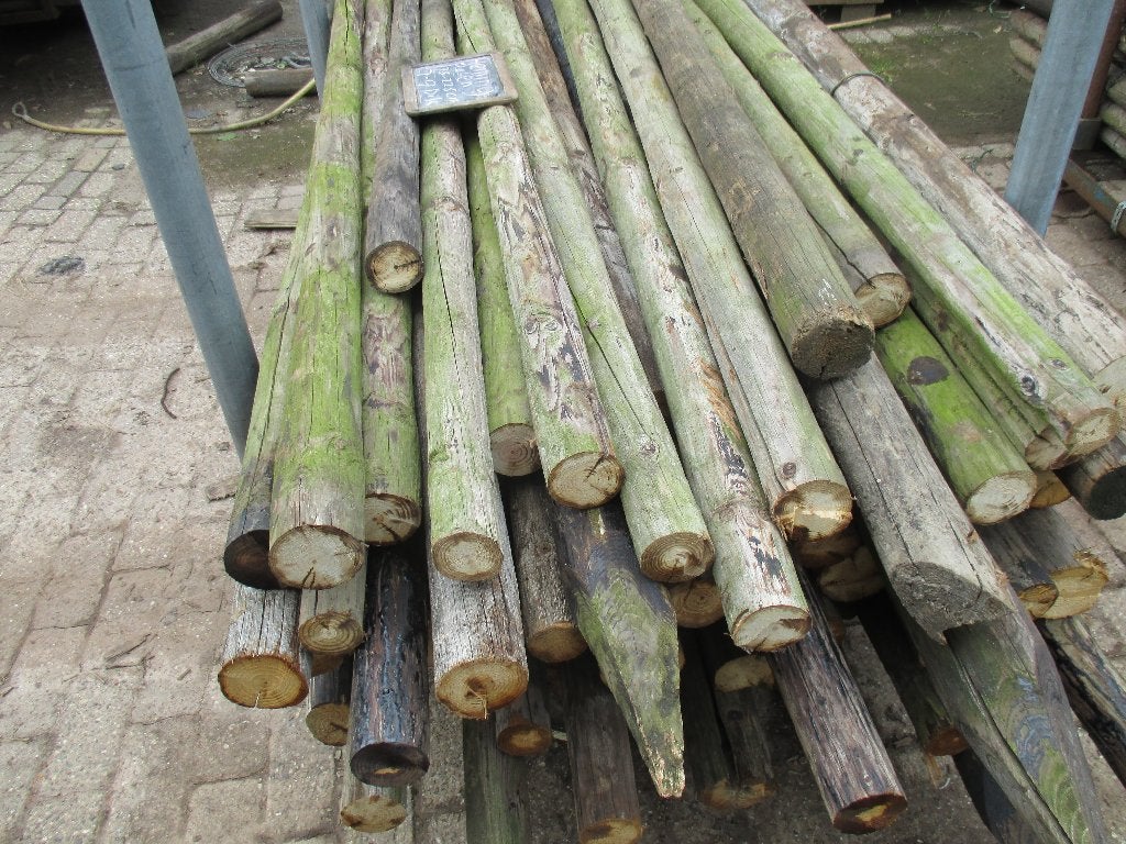 heiningpalen   dik  7-9  cm  lang  +200 cm, Ophalen, Gebruikt, 180 tot 250 cm, Palen