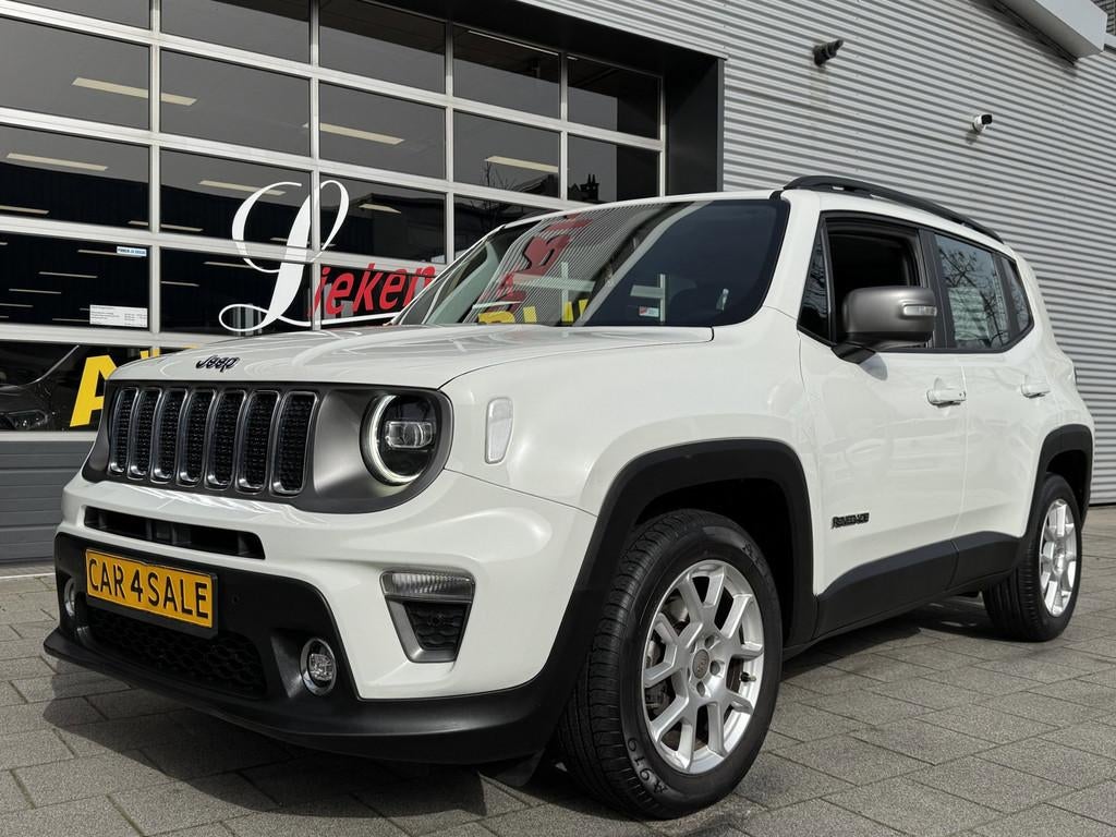 Jeep Renegade 1.0 TGDi Limited - Navigatie I Airco I PDC I A, Voorwielaandrijving, Stof, Zwart, Wit