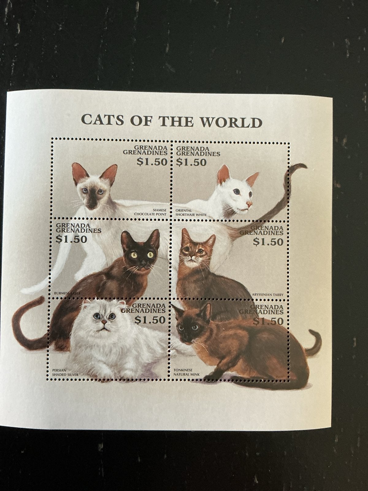 Grenada Grenadines postzegels 'Cats of the World', Ophalen of Verzenden, Onbeschreven, Rest van de wereld