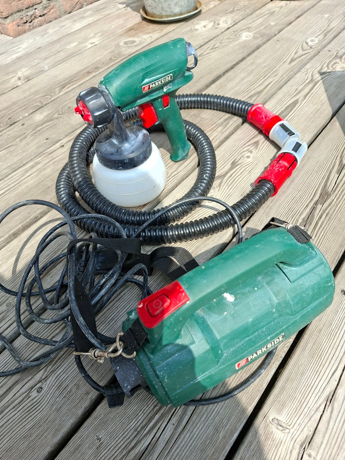 Parkside Verfspuitsysteem PFS 280 A1 € 25,00, Doe-het-zelf en Verbouw, Schildersmaterialen, Ophalen of Verzenden, Zo goed als nieuw