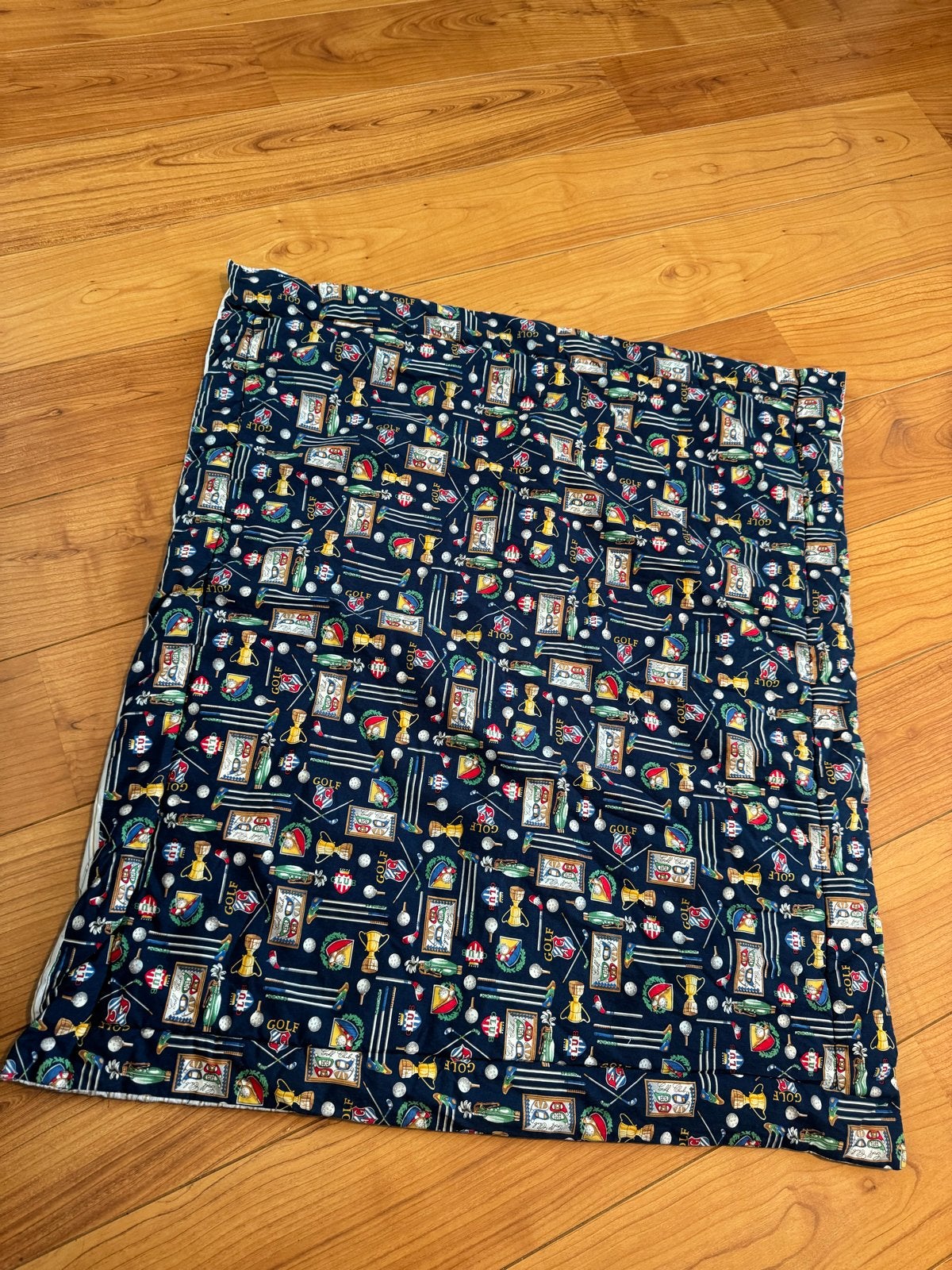 Boxkleed met golfprint en streepjes, Gebruikt, Overige merken, Overige typen, Ophalen of Verzenden