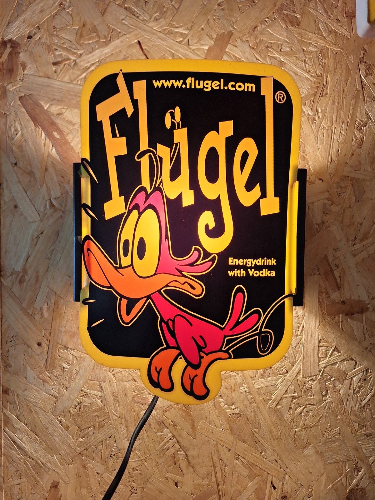 Oude flügel Energydrink Lamp uit kroeg, Ophalen, Gebruikt, Meerkleurig, Overige stijlen