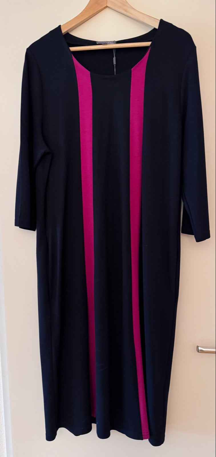 Ulla Popken Tuniek Zwart met Roze Strepen, Zwart, Maat 46/48 (XL) of groter, Nieuw, Ophalen of Verzenden