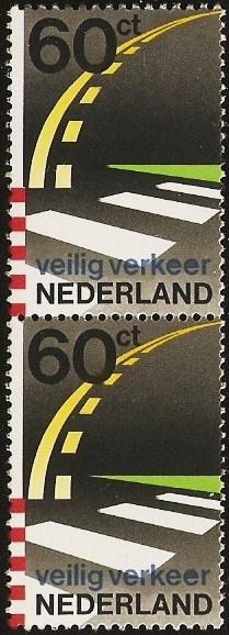 Nederland 1270 paartje v veilig verkeer., Postzegels en Munten, Verzenden, Postfris