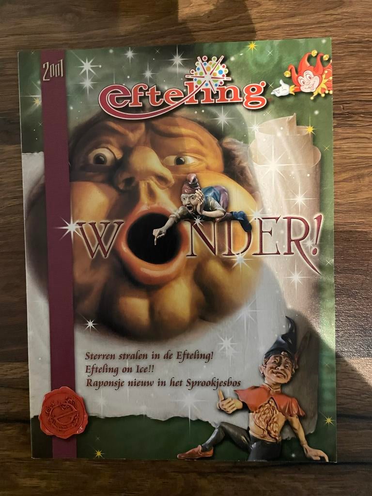 Efteling Wonder! Boekje, Verzamelen, Efteling, Ophalen of Verzenden, Gebruikt, Overige typen