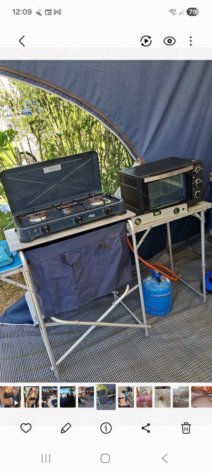 Buitenkeuken, Ophalen, Gebruikt, Campingmeubel-accessoire