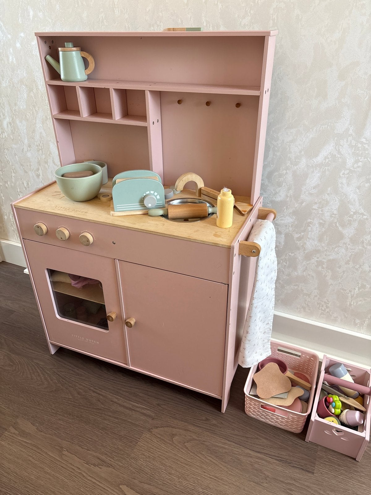 Little Dutch Keukentje met diverse accessoires, Ophalen, Gebruikt, Hout, Speelkeuken