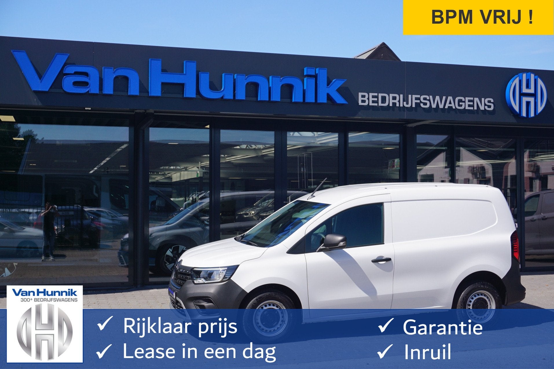 Renault Kangoo 1.5DCI 95PK EDC Automaat L1 Apple CP/Android, Gebruikt, Renault, Wit, Bedrijf