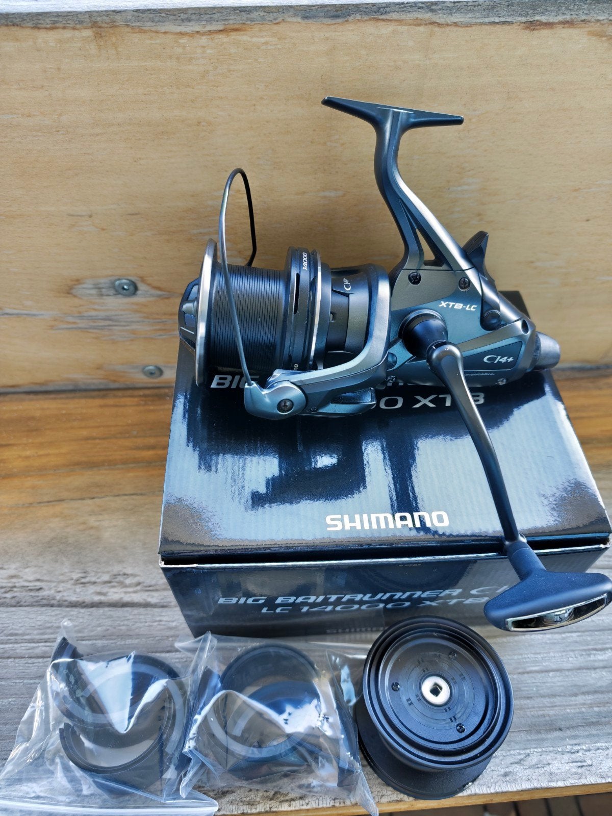 Shimano Big Baitrunner CI4+ LC 14000 XTB, Ophalen of Verzenden, Zo goed als nieuw, Molen