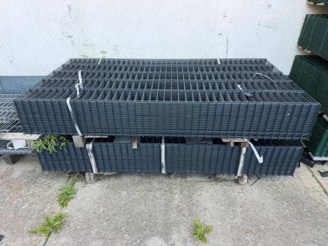 Antraciet Dubbelstaafs 6x5x6 hekwerken 103/200cm €19,50 p.s, Ophalen, Nieuw, 20 meter of meer, Gaas