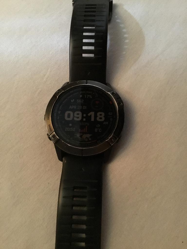 Garmin Fenix 6X Pro - Multisport GPS Smartwatch, Zwart, Ophalen of Verzenden, Waterdicht, Afstand