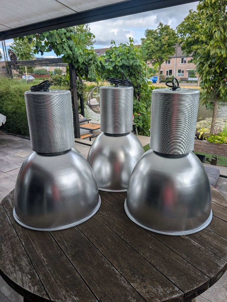 3x Philips MPK 450 vintage industriële fabriekslamp, Antiek en Kunst, Ophalen