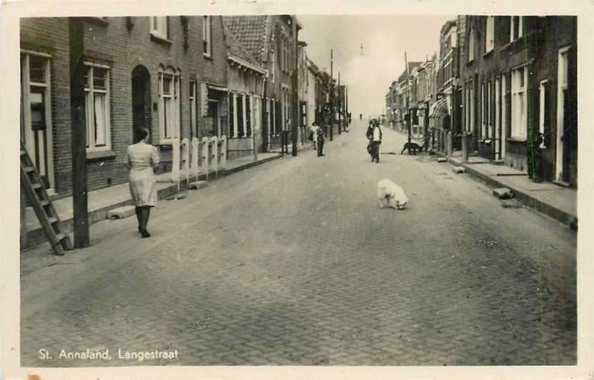 380-737-005 St Annaland Langestraat, Verzenden, Voor 1920, Zeeland