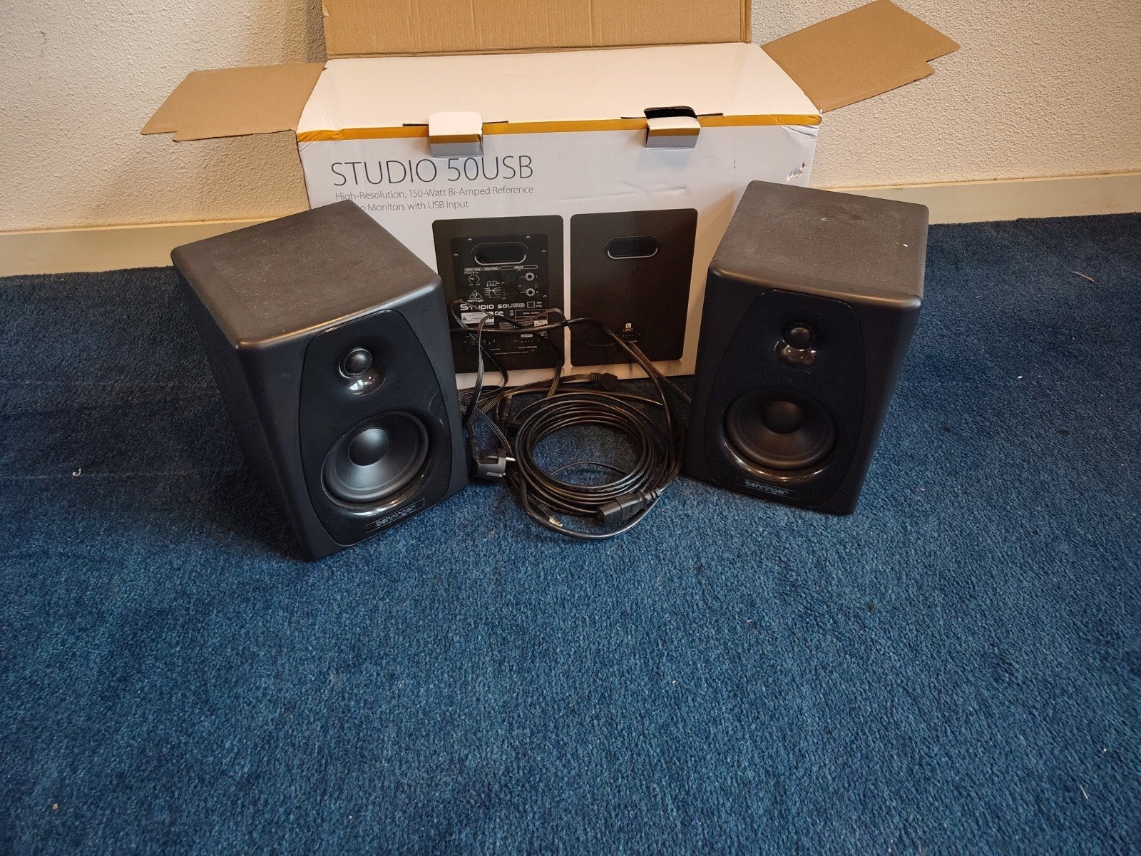 Behringer Studio 50USB Actieve Studiomonitoren (Set van 2), Studiomonitor, Gebruikt, Ophalen, Overige merken
